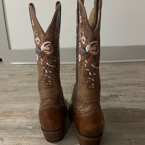 Floral Boots, Size 8